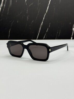 NEW SAINT LAURENT SL611 001 SUNGLASSES BLACK UNISEX EYEWEAR